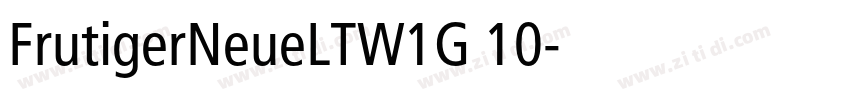 FrutigerNeueLTW1G 10字体转换